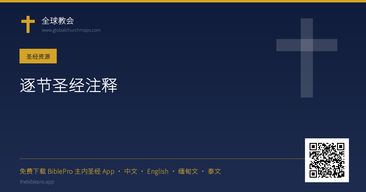 逐节圣经注释