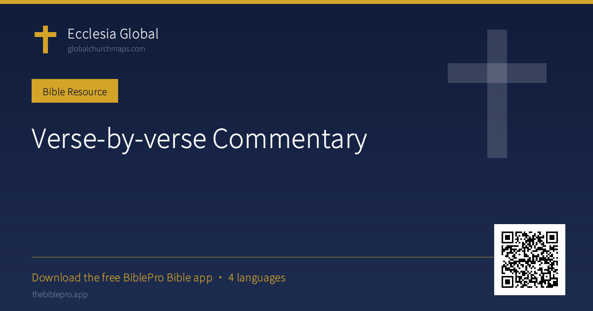 Verse-by-verse Commentary